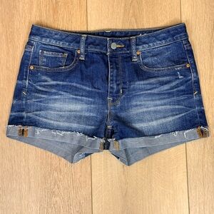 GAP Distressed Rolled-Hem Denim Cut-Off Shorts Size 27p